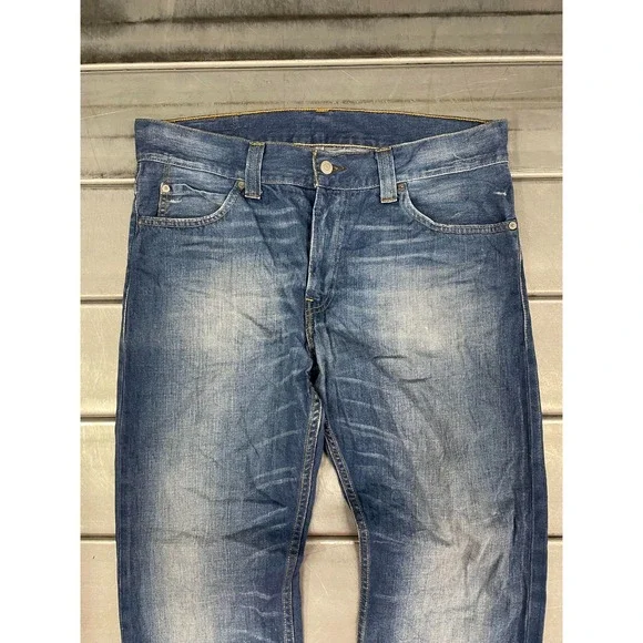 Levi's Men's Straight Jeans - Blue - Picture 2 of 16